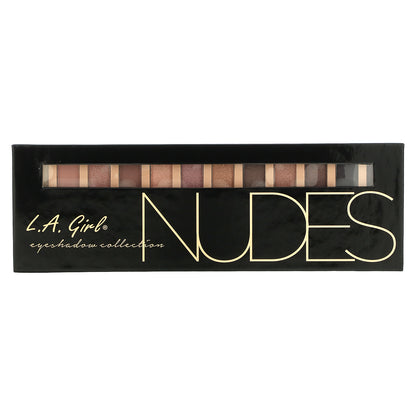 L.A. Girl, Beauty Brick, 12 Color Eye Palette, GES331 Nudes, 0.42 oz (12 g)