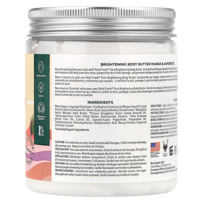 Petal Fresh, Brightening Body Butter With Niacinamide, Mango & Almond Oil, 8 oz (237 ml)