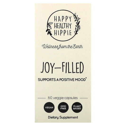 Happy Healthy Hippie, Joy-Filled,  Supports a Positive Mood, 60 Veggie Capsules