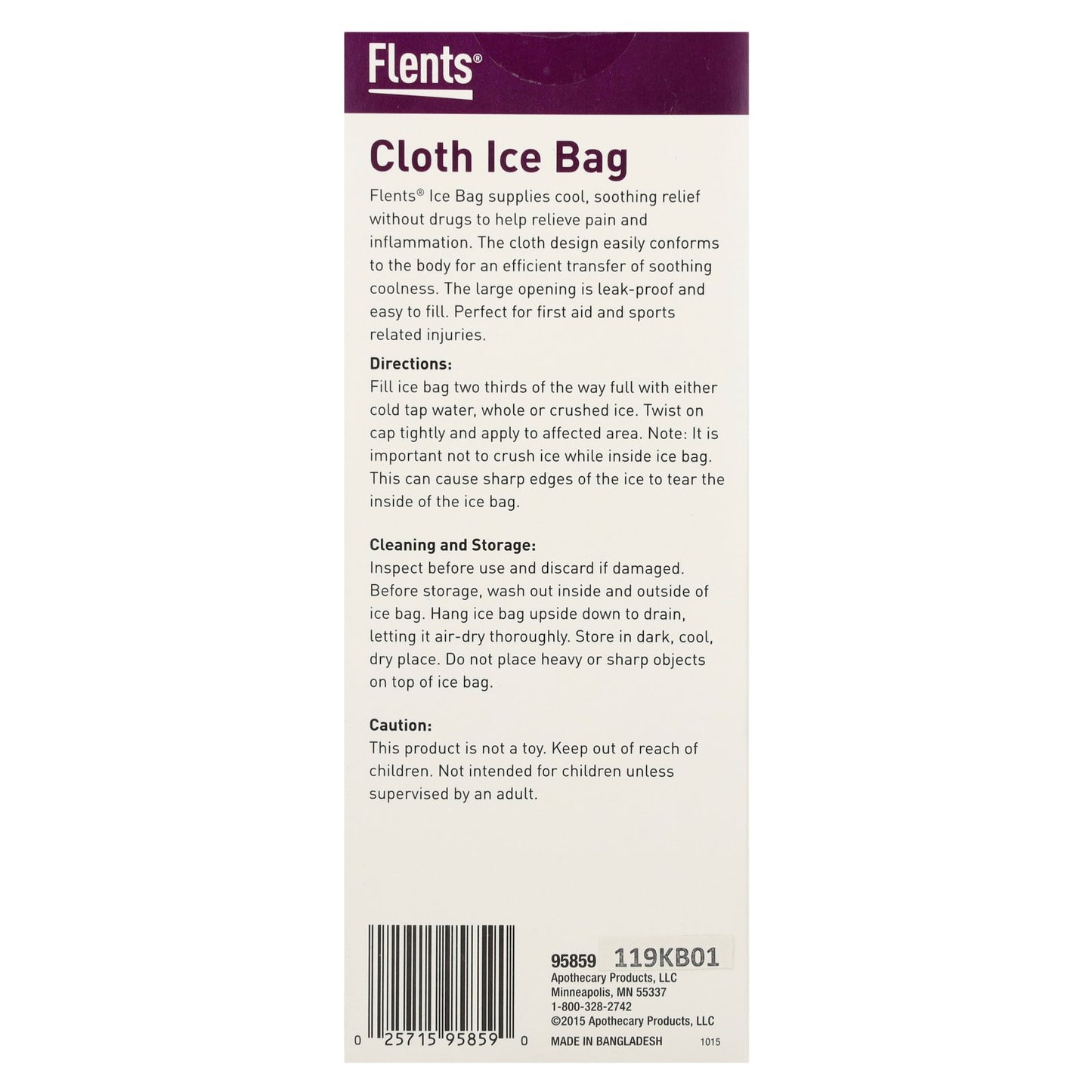 Flents, Cloth Ice Bag, Medium, 1 Count