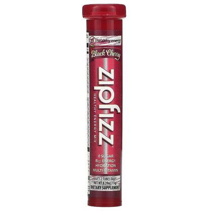 Zipfizz, Energy Drink Mix, Black Cherry, 20 Tubes, 0.39 oz (11 g) Each