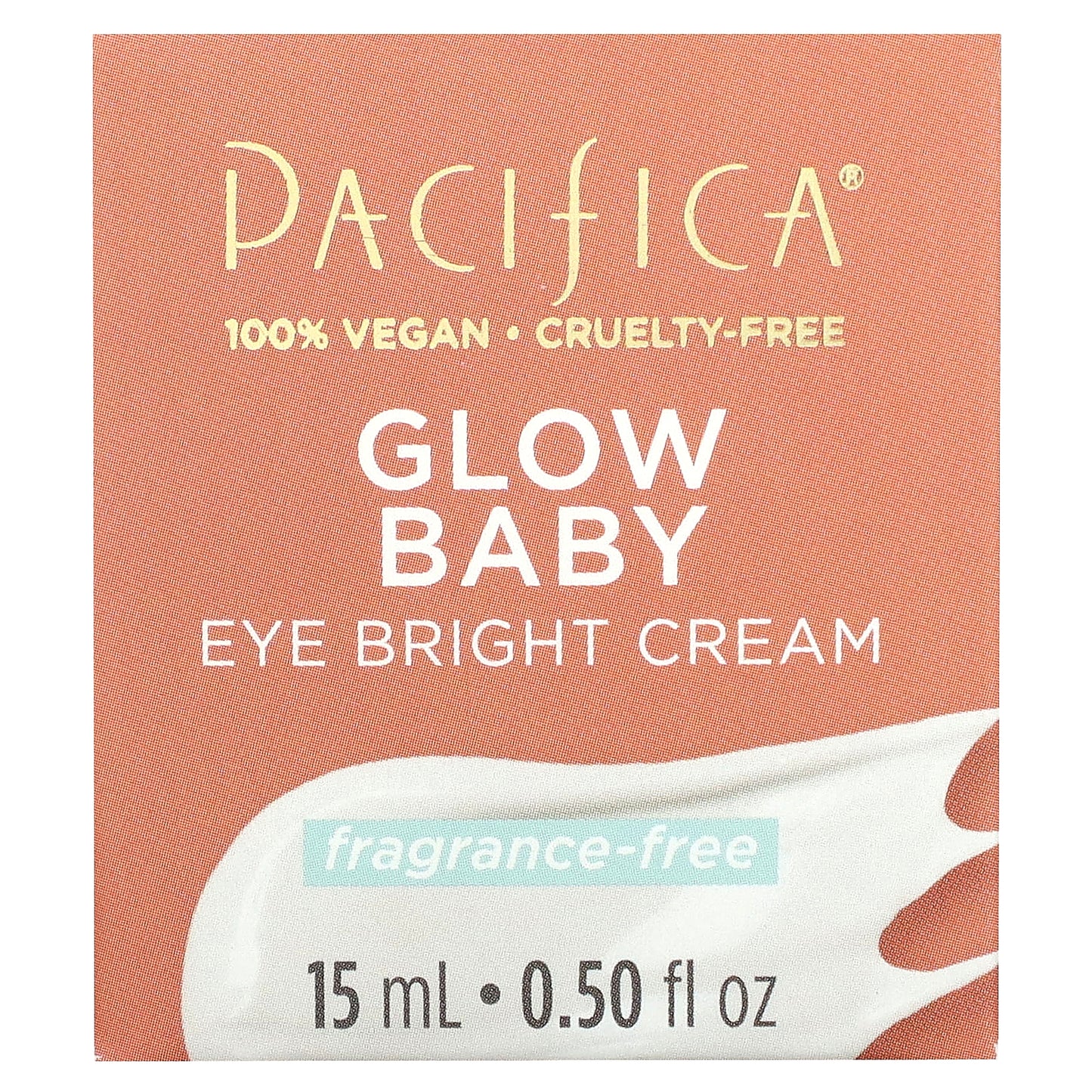 Pacifica, Glow Baby, Eye Bright Cream, Fragrance Free, 0.5 fl oz (15 ml)