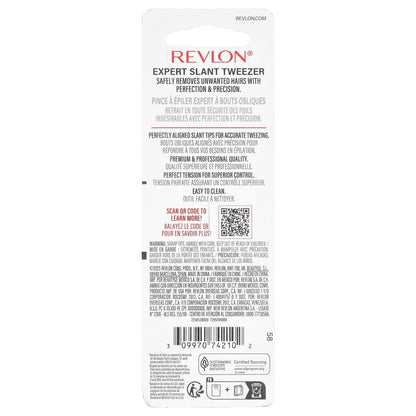 Revlon, Expert Slant Tweezer, Black, 1 Count