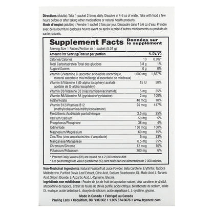 Ener-C, Vitamin C, Multivitamin Drink Mix, Sugar Free Passion Fruit, 1,000 mg, 30 Packets, 0.2 oz (5.07 g) Each