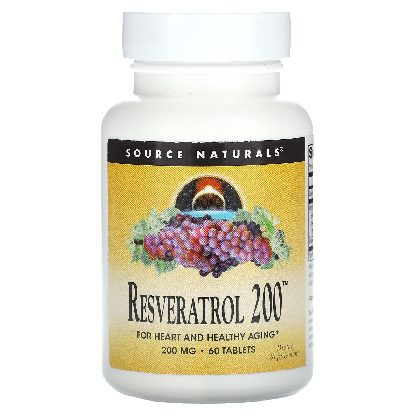 Source Naturals, Resveratrol 200™, 200 mg, 60 Tablets