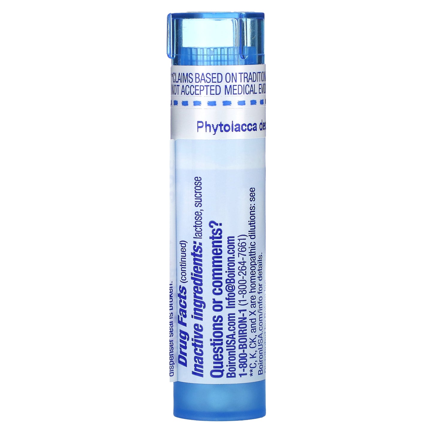 Boiron, Phytolacca Decandra, 30C, Sore Throat Relief, Approx 80 Pellets