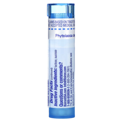 Boiron, Phytolacca Decandra, 30C, Sore Throat Relief, Approx 80 Pellets