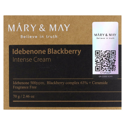 Mary & May, Idebenone Blackberry Intense Cream, 2.46 oz (70 g)