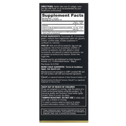 Qunol, Ultra CoQ10, 200 mg, 60 Softgels