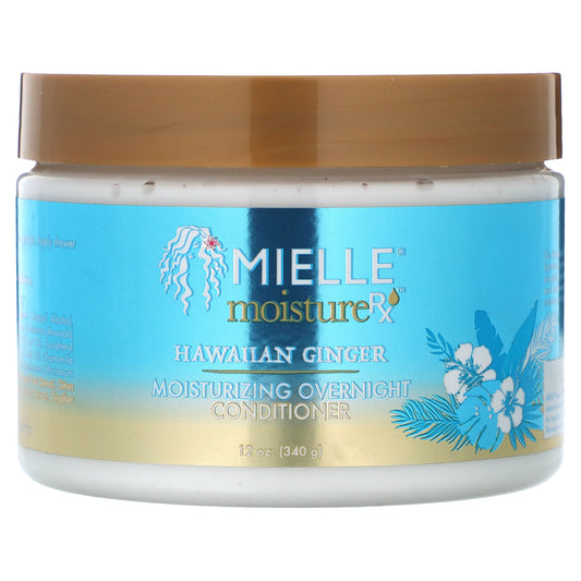 Mielle, Moisture RX, Moisturizing Overnight Conditioner, Hawaiian Ginger, 12 oz (340 g)