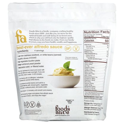 Foods Alive, Nutritional Yeast Flakes, Unfortified, 2 lb (907 g)