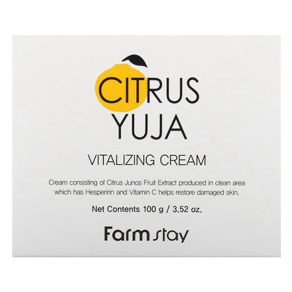 Farmstay, Citrus Yuja, Vitalizing Cream,  3.52 oz (100 g)