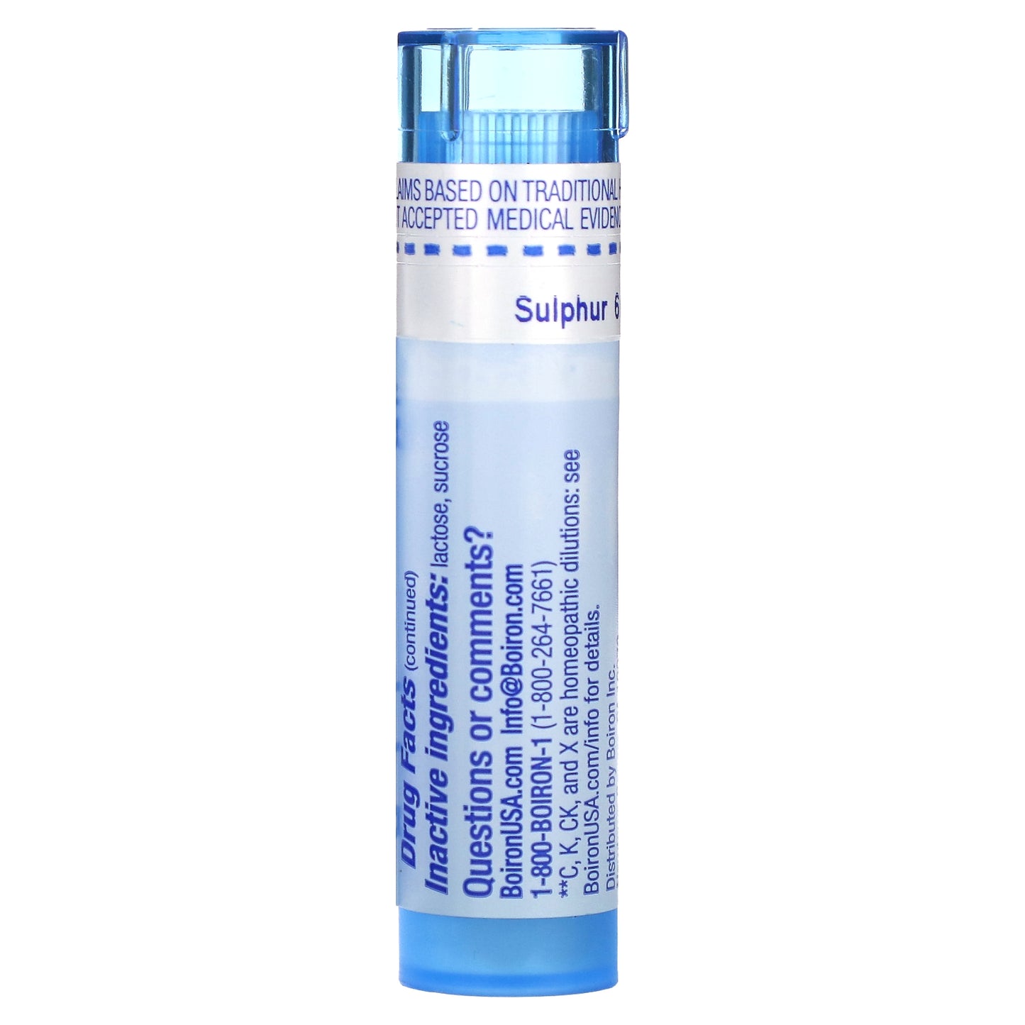 Boiron, Sulphur, 6C, Skin Rash Relief, Approx 80 Pellets