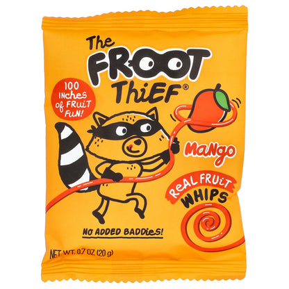 The Froot Thief, Real Fruit Whips, Mango, 5 Packs, 0.7 oz (20 g) Each