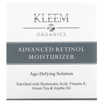 Kleem Organics, Advanced Retinol Moisturizer, Age-Defying Solution, 1.7 fl oz (50 ml)