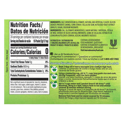 Knorr, Mi Arroz, Rice Seasoning Mix, White, 4 Packets, 1.69 oz (48 g)