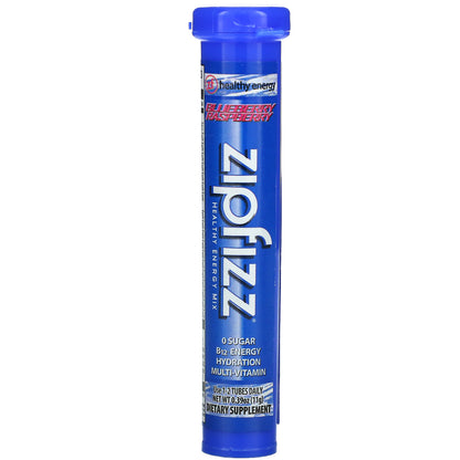 Zipfizz, Energy Drink Mix, Blueberry Raspberry, 20 Tubes, 0.39 oz (11 g) Each