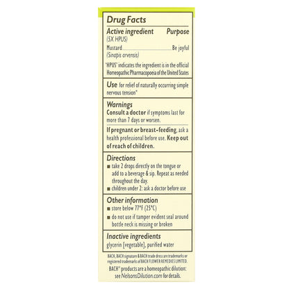 Bach, Original Flower Remedies, Mustard, 0.35 fl oz (10 ml)