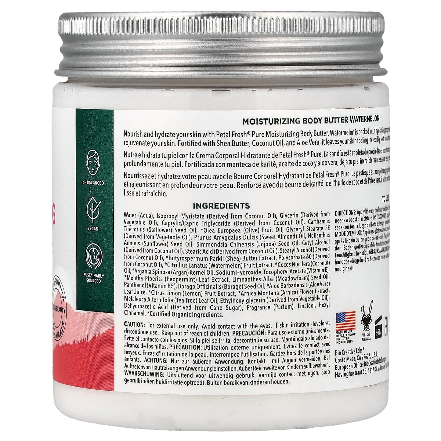 Petal Fresh, Moisturizing Body Butter, Watermelon, 8 oz (237 ml)