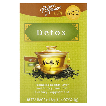 Prince of Peace, Herbal Tea, Detox, 18 Tea Bag, 1.14 oz (32.4 g)