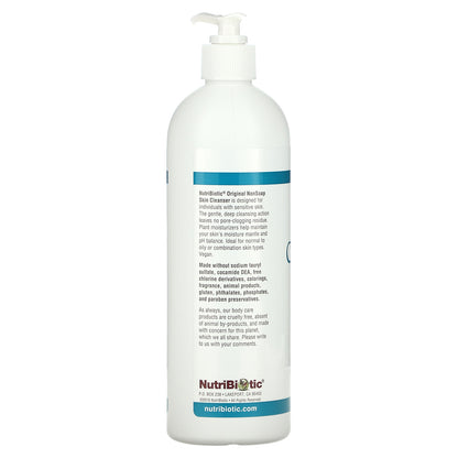 NutriBiotic, Skin Cleanser, Non-Soap, Original, Fragrance Free , 16 fl oz (473 ml)