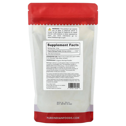 Pure Indian Foods, Organic Moringa Powder, 8 oz (227 g)