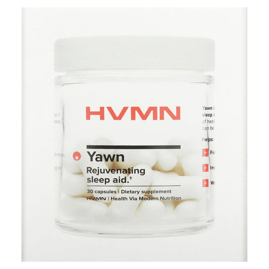 HVMN, Yawn, Rejuvenating Sleep Aid, 30 Capsules