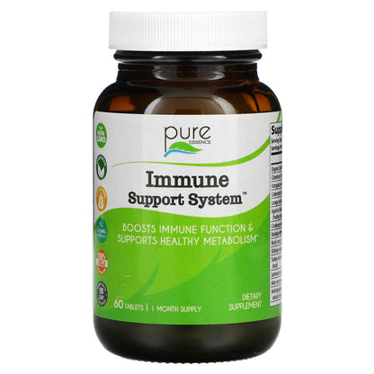 Pure Essence, Immune Support System, 60 Tablets