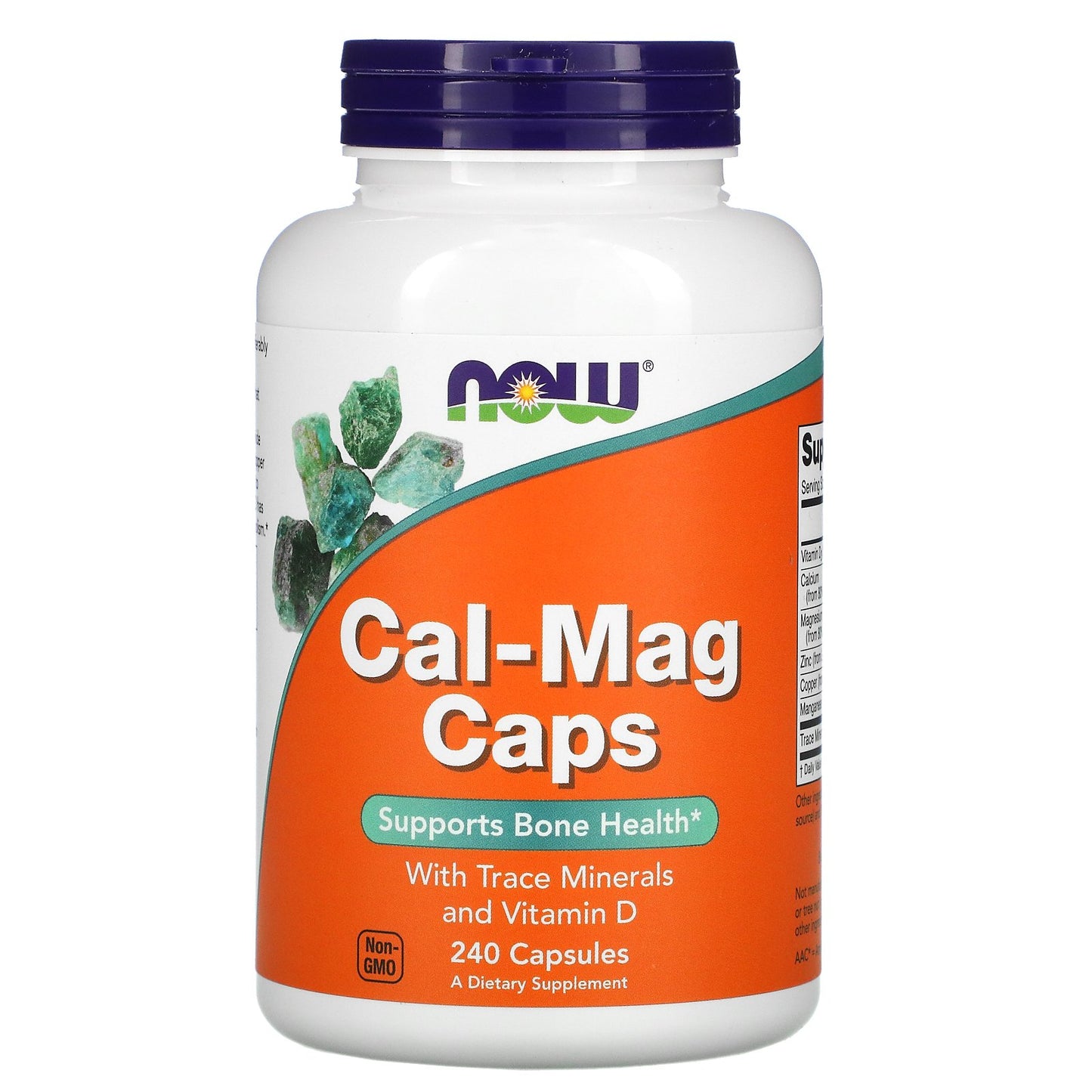 NOW Foods, Cal-Mag Caps with Trace Minerals and Vitamin D, 240 Capsules