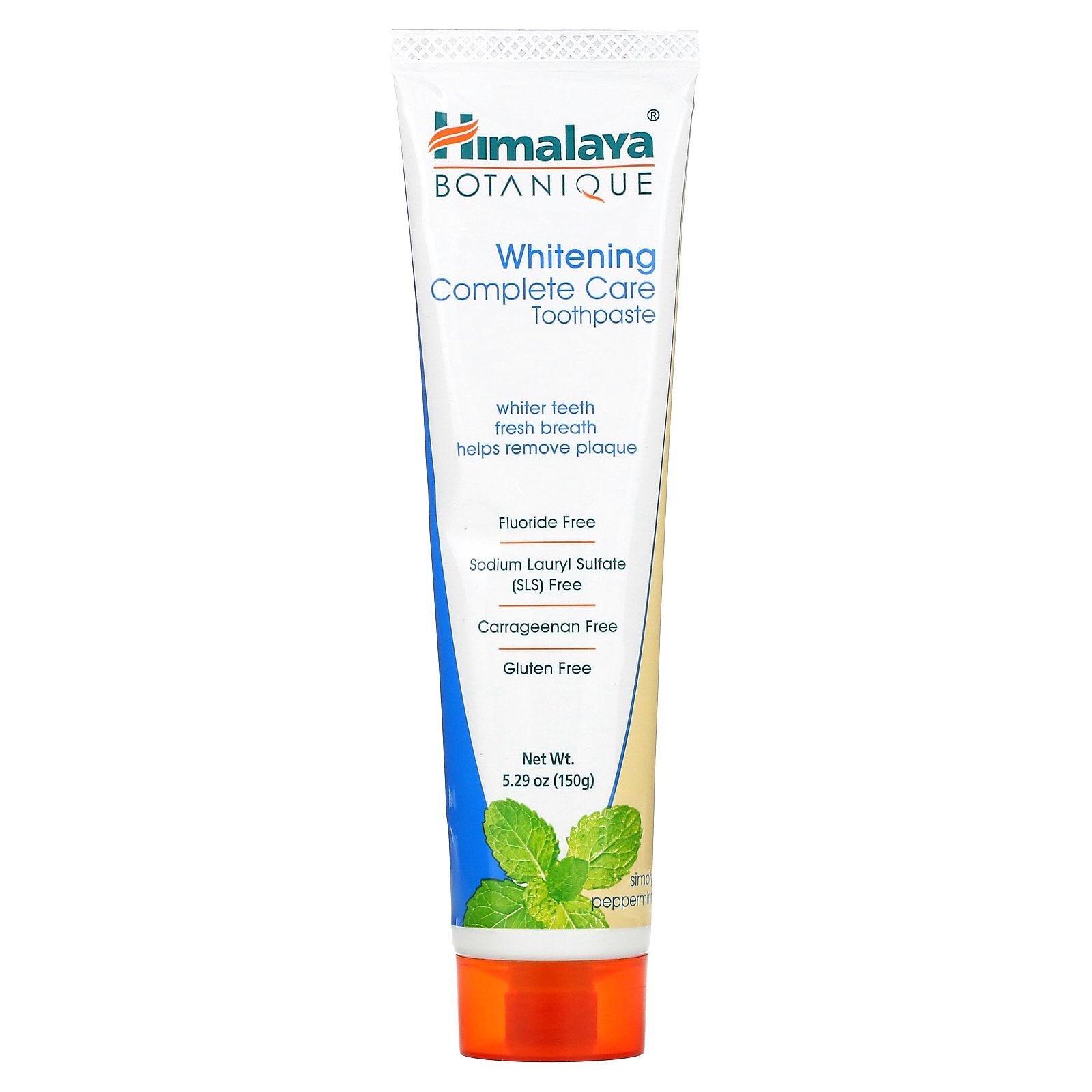 Himalaya, Botanique, Whitening Complete Care Toothpaste, Simply Peppermint, 5.29 oz (150 g)