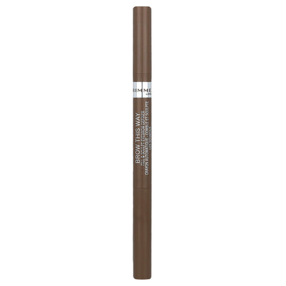 Rimmel London, Brow This Way, Fill & Sculpt Eyebrow Definer, 002 Medium Brown, 0.008 oz (0.25 g)