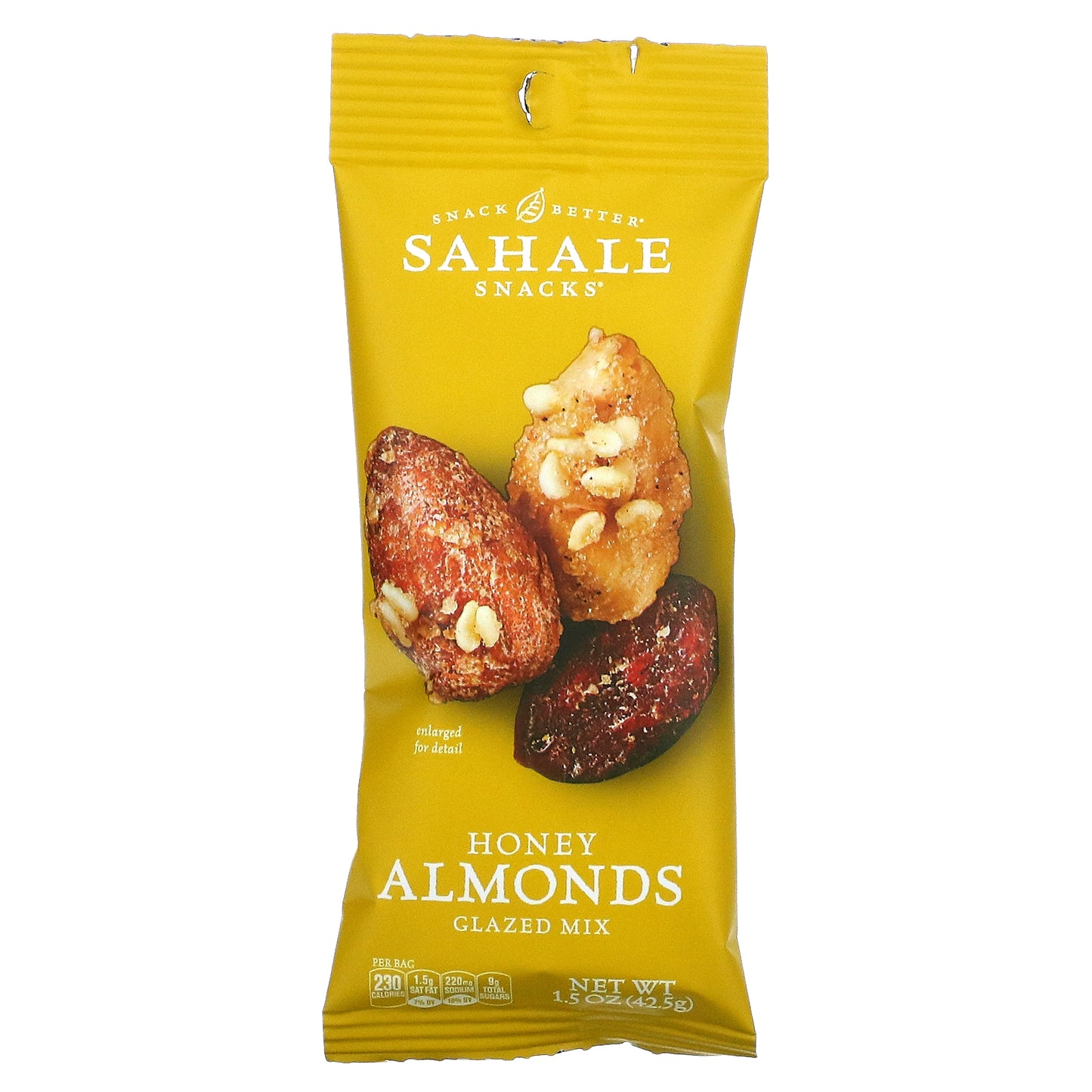 Sahale Snacks, Glazed Mix, Honey Almonds, 9 Packs, 1.5 oz (42.5 g) Each