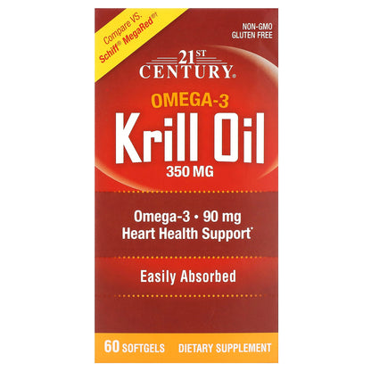 21st Century, Krill Oil, 350 mg, 60 Softgels