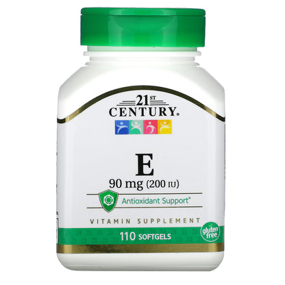 21st Century, E, 90 mg (200 IU), 110 Softgels