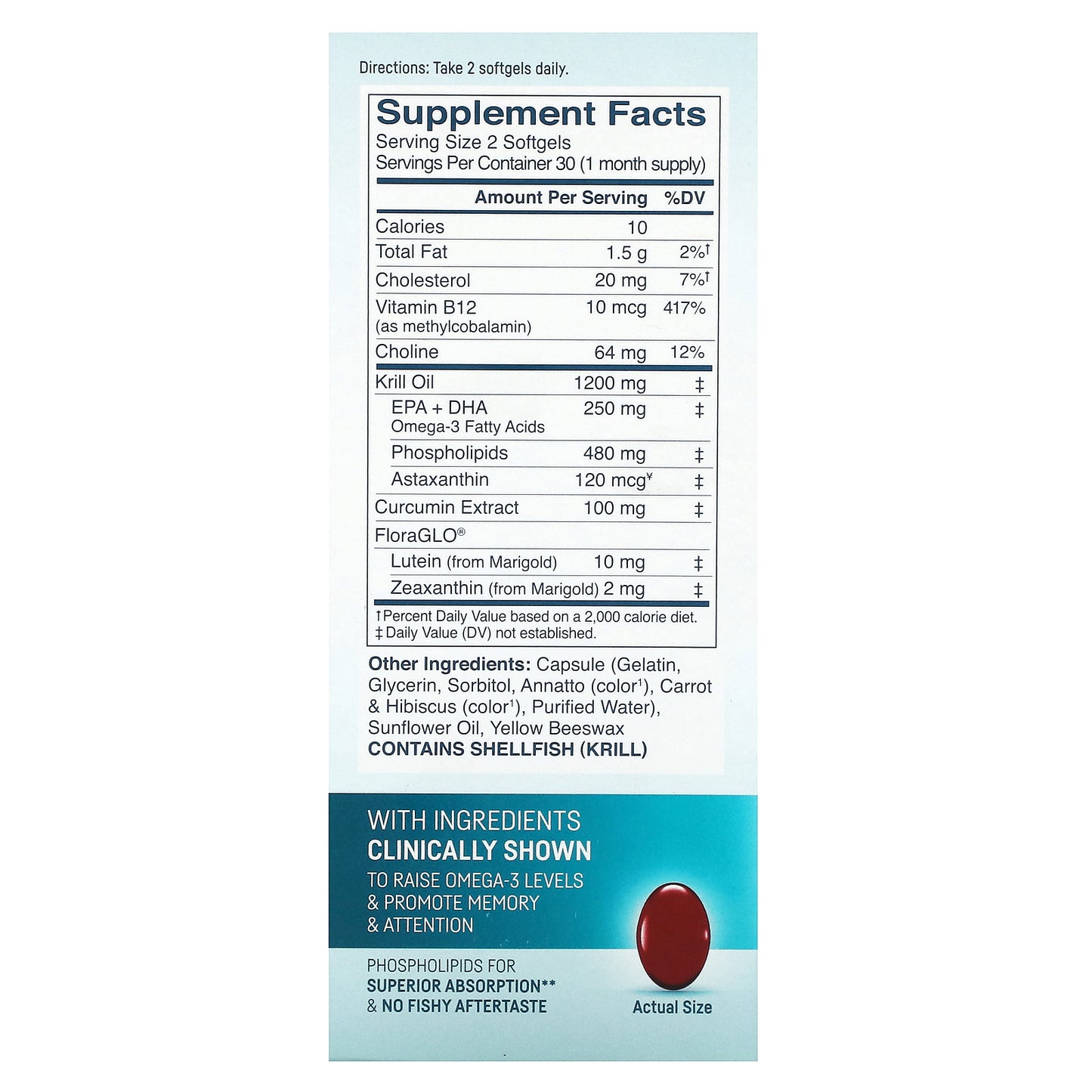 Kori, Pure Antarctic Krill Oil, Mind & Body Omega-3, 60 Softgels