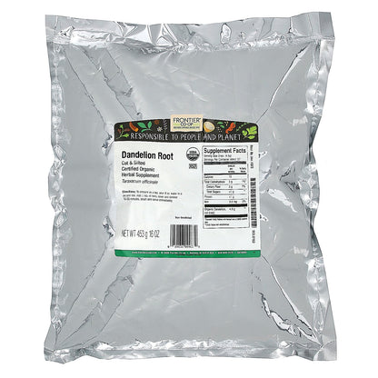 Frontier Co-op, Organic Cut & Sifted Dandelion Root, 16 oz (453 g)