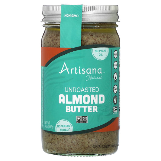 Artisana, Natural, Unroasted Almond Butter, 14 oz (397 g)