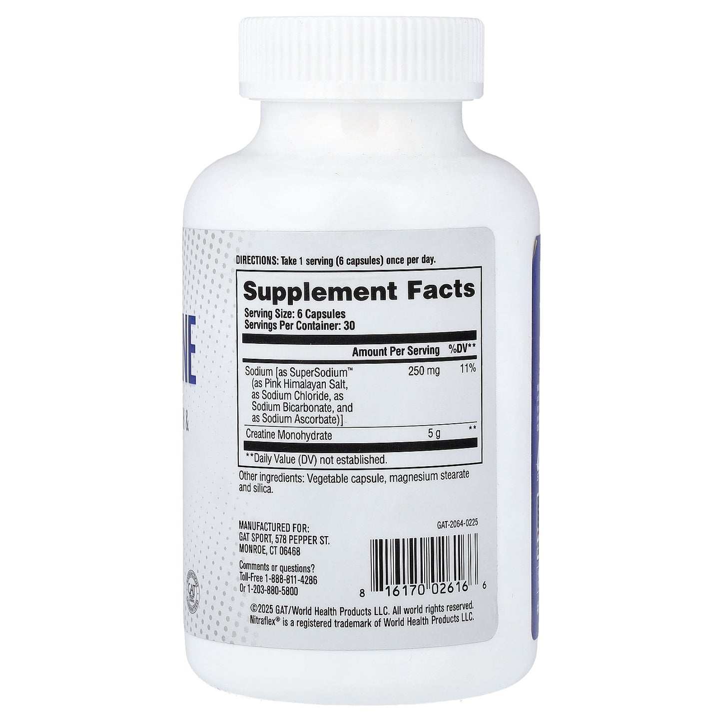 GAT, Nitraflex®, Pro Creatine, 180 Capsules