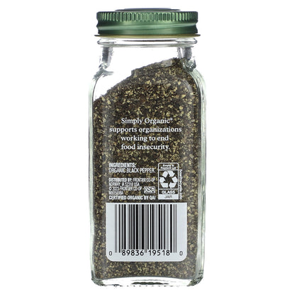 Simply Organic, Organic Coarse Black Pepper, 2.47 oz (70 g)