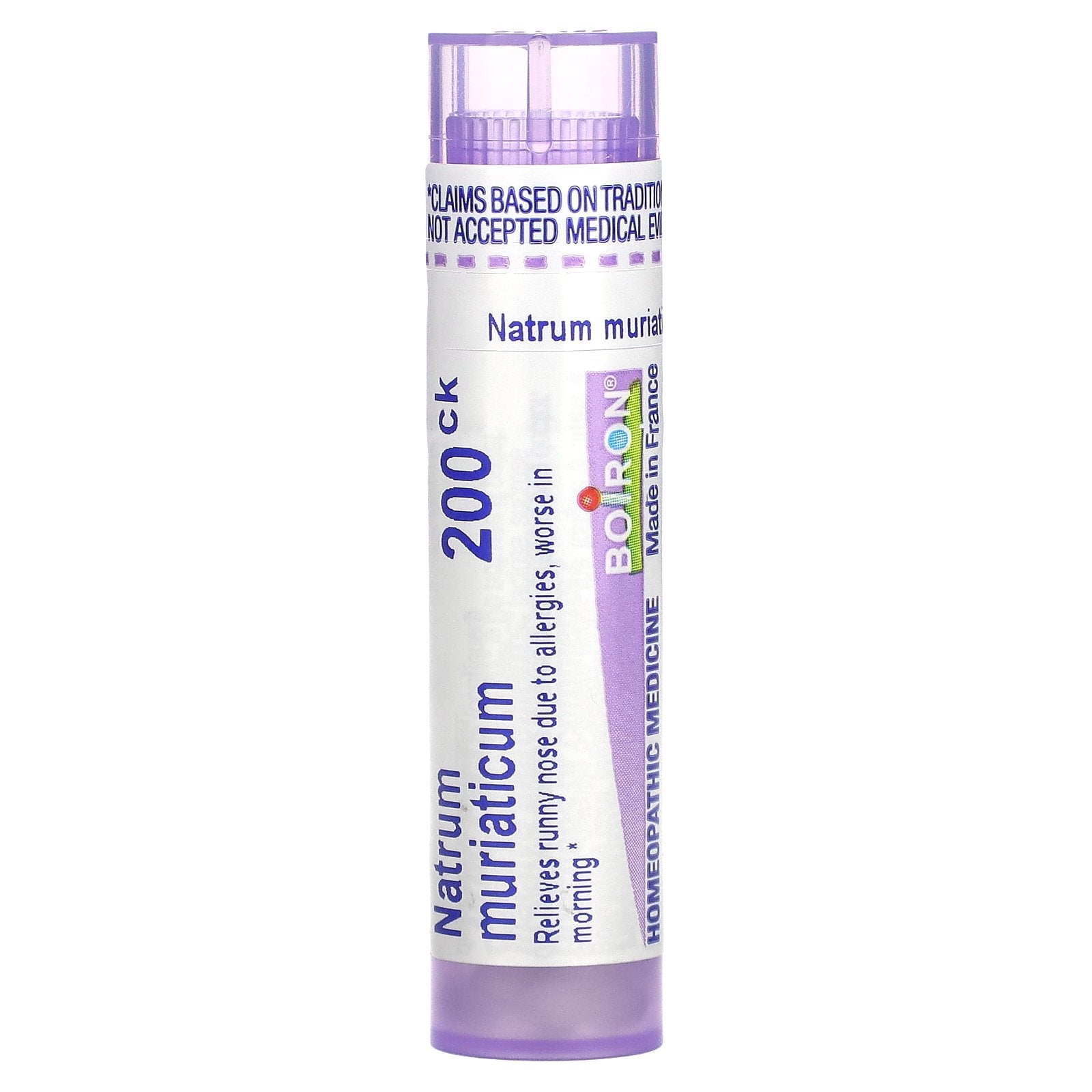 Boiron, Natrum Muriaticum, 200CK, Allergy Relief, Approx 80 Pellets