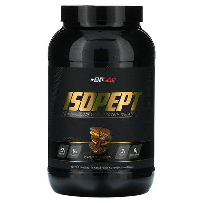 EHPlabs, IsoPept, Hydrolyzed Whey Protein Isolate, Peanut  Butter Cups , 2.11 lb (959 g)