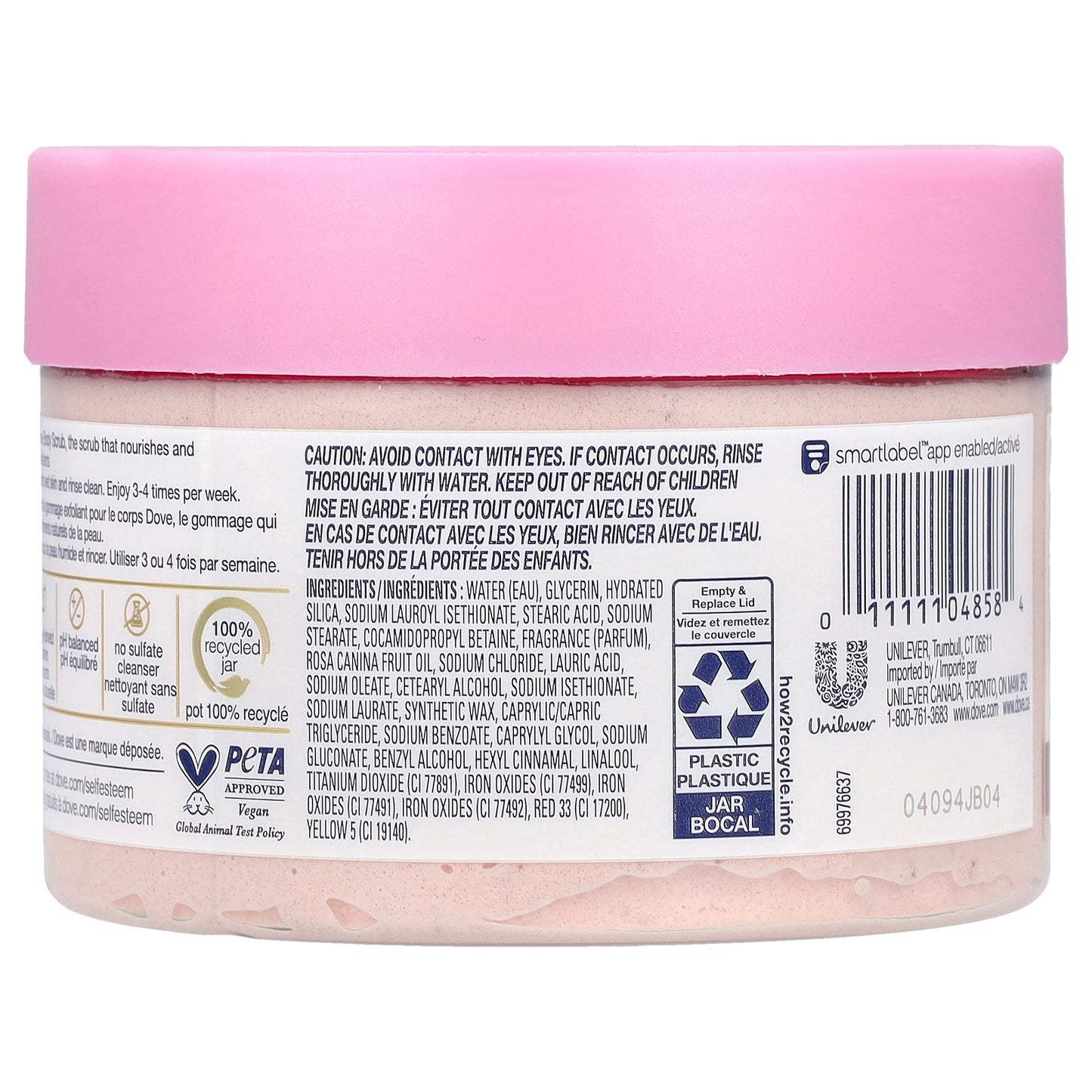 Dove, Body Scrub, Himalayan Salt & Rose Oil, 10.5 oz (298 g)