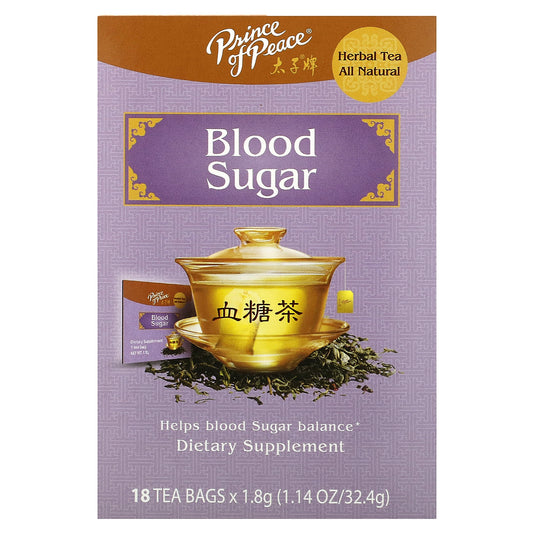 Prince of Peace, Herbal Tea, Blood Sugar, 18 Tea Bags, 1.14 oz (32.4 g)