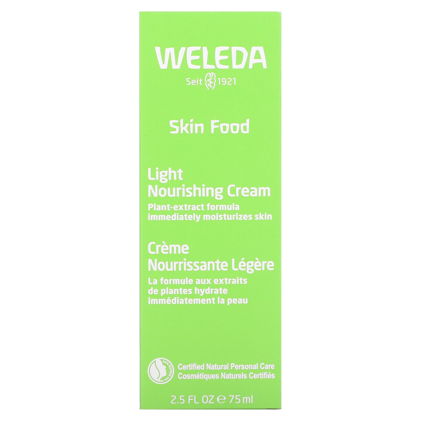 Weleda, Skin Food, Light Nourishing Cream, 2.5 fl oz (75 ml)