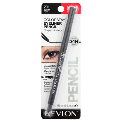 Revlon, Colorstay™, Eyeliner Pencil, 201 Black, 0.01 oz (0.28 g)