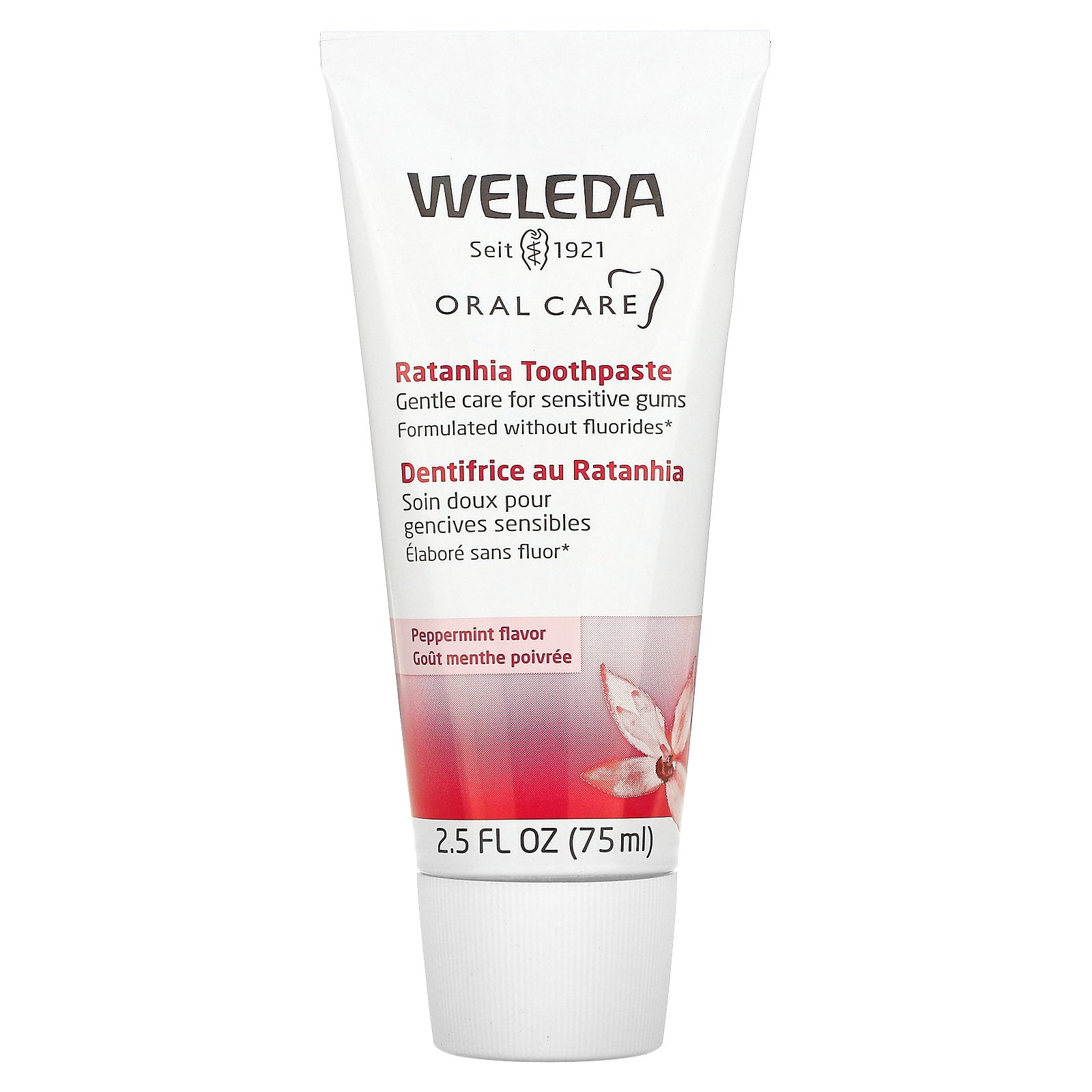 Weleda, Oral Care, Ratanhia Toothpaste, Peppermint, 2.5 fl oz (75 ml)