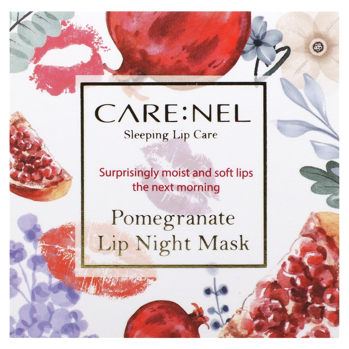 Care:Nel, Lip Night Mask, Pomegranate, 23 g