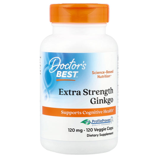 Doctor's Best, Extra Strength Ginkgo, 120 mg, 120 Veggie Caps