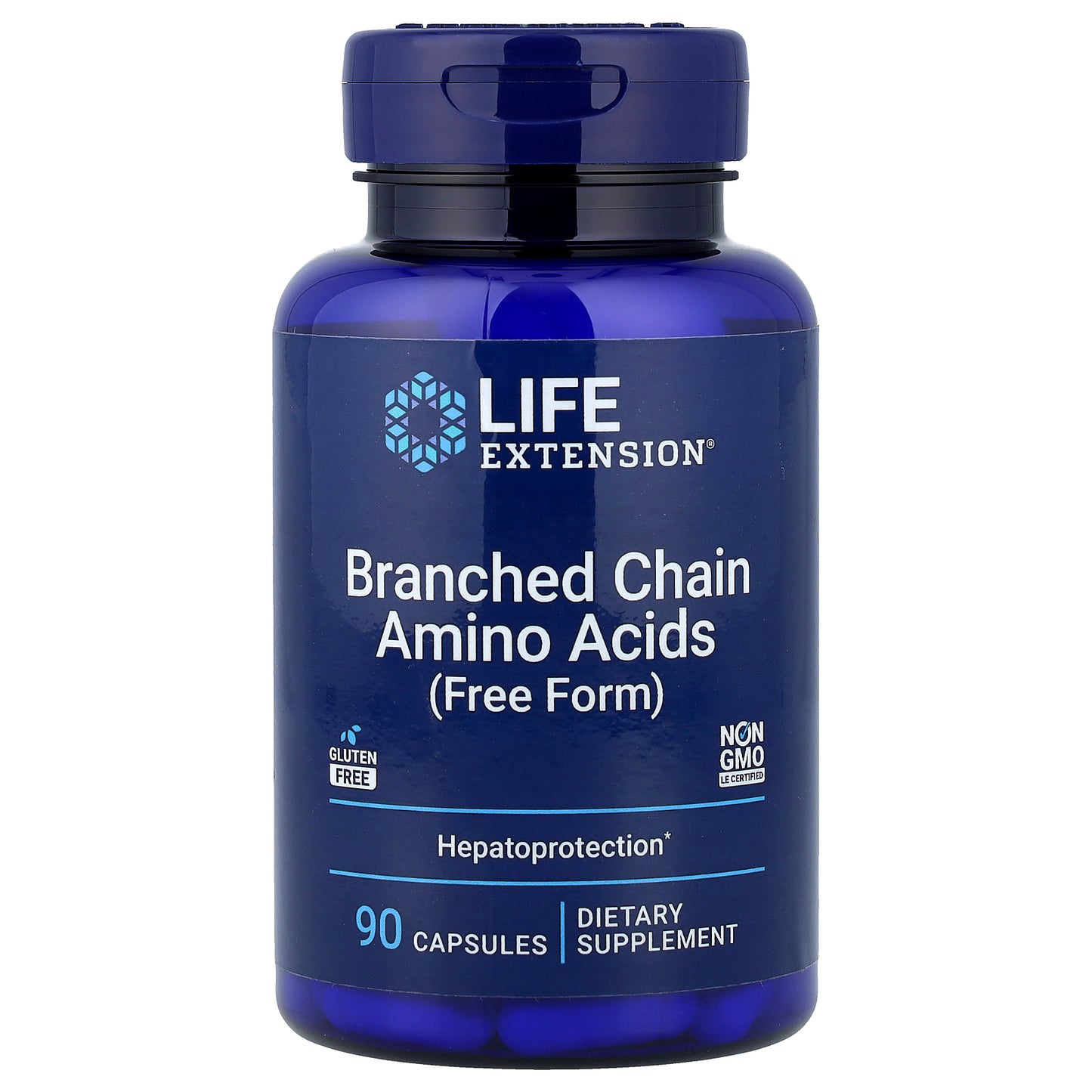 Life Extension, Branched Chain Amino Acids, Free Form, 90 Capsules
