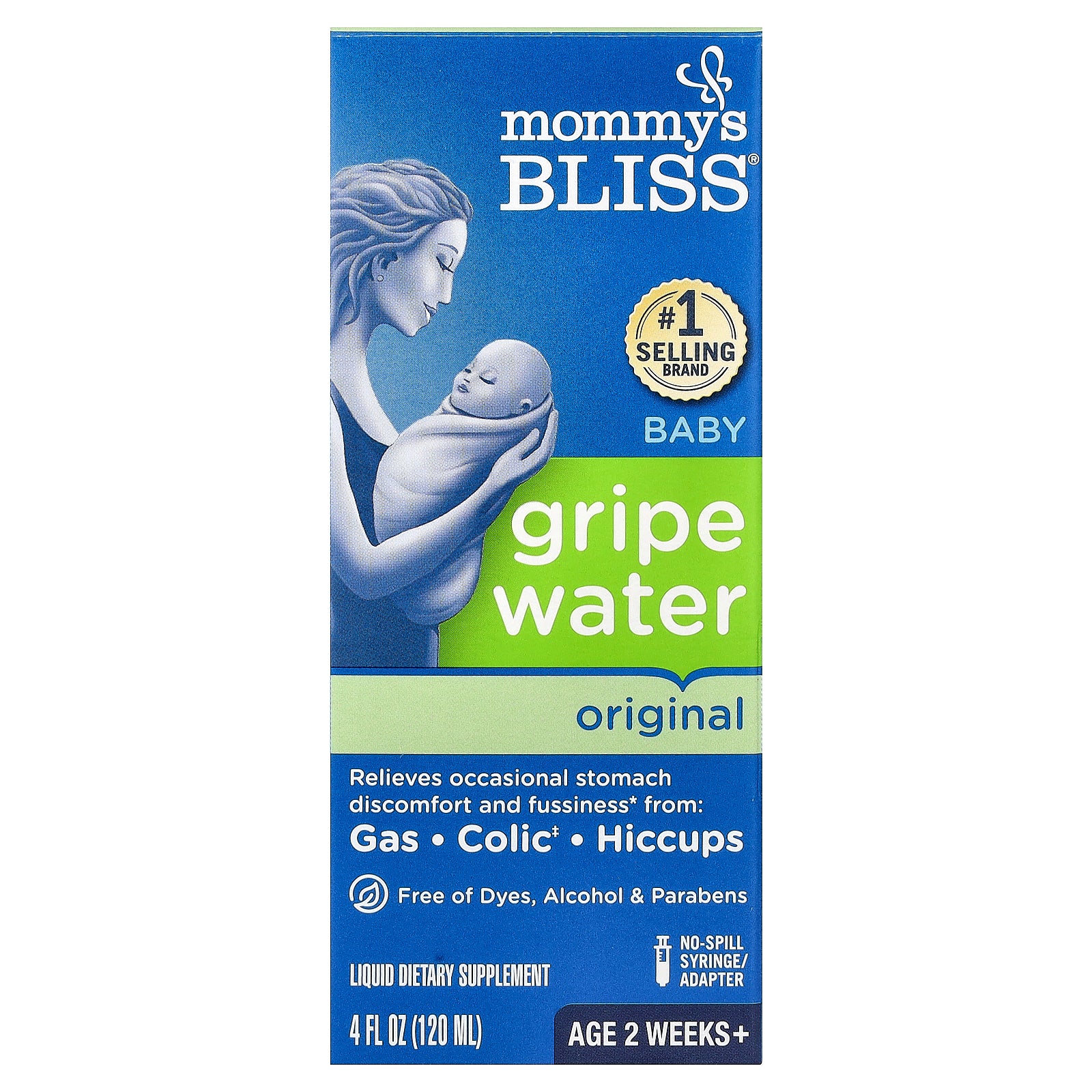 Mommy's Bliss, Original Gripe Water, Age 2 Weeks+, 4 fl oz (120 ml)